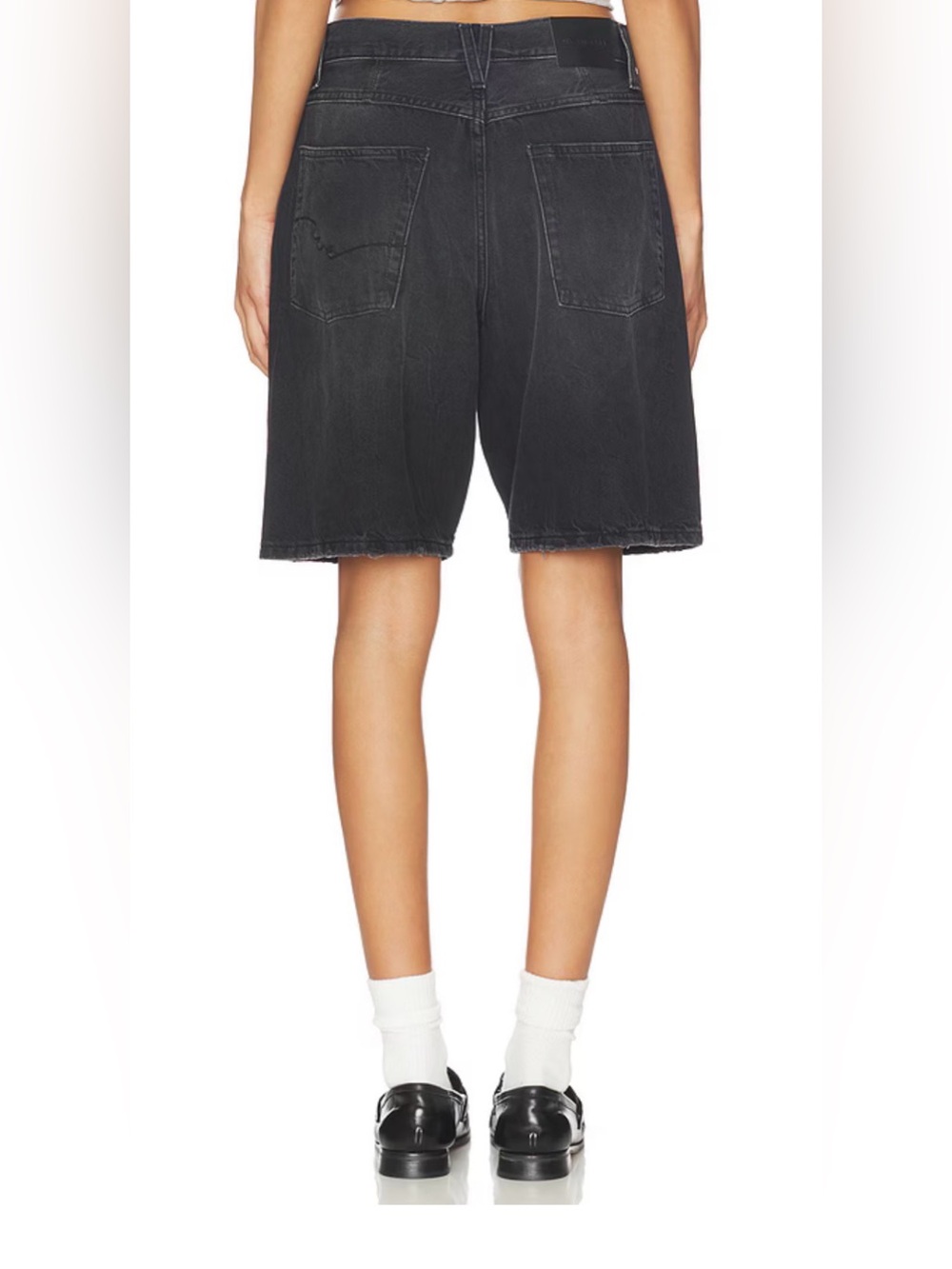 Free People We The Free Montana Undone Hem Short Black Lights Out - Picture 3 of 9